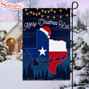 Texas Merry Christmas Y'all House And Garden Flag Decor