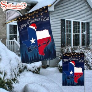 Texas Merry Christmas Y'all House And Garden Flag Decor