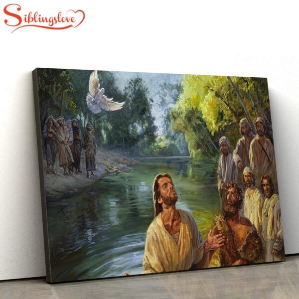 The Baptism Of Jesus Canvas Pictures Jesus Christ Canvas Art Christian Wall Canvas