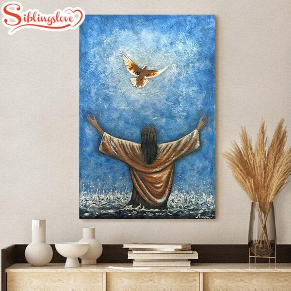 The Baptism Of Jesus Christ Painting Canvas Wall Art