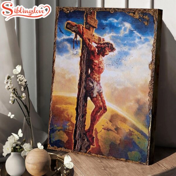 The Crucifixion Of Jesus Christ Religious Canvas Wall Art