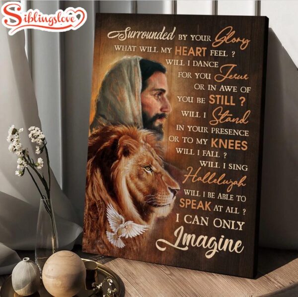 The Face Of Jesus Lion Painting I Can Only Imagine Canvas Wall Art