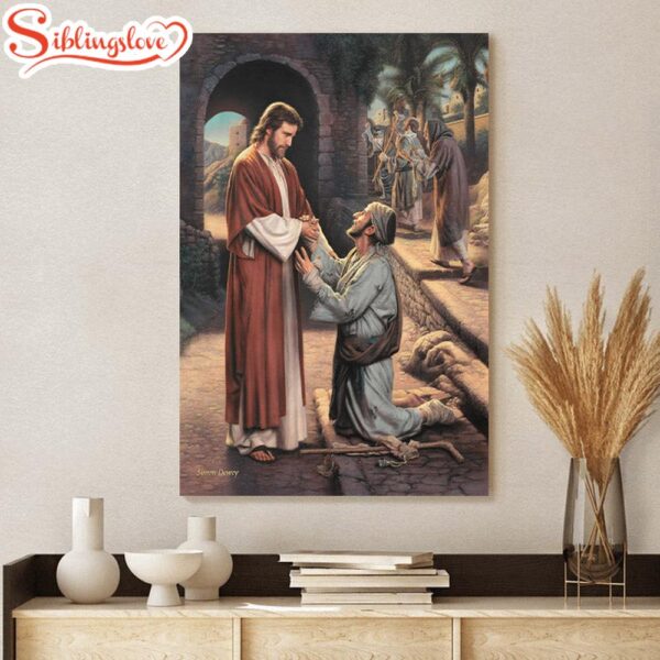 The Grateful Leper Canvas Wall Art Jesus Canvas Pictures Christian Canvas Wall Art