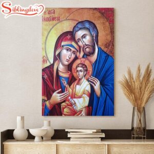 The Holy Family Jesus Canvas…