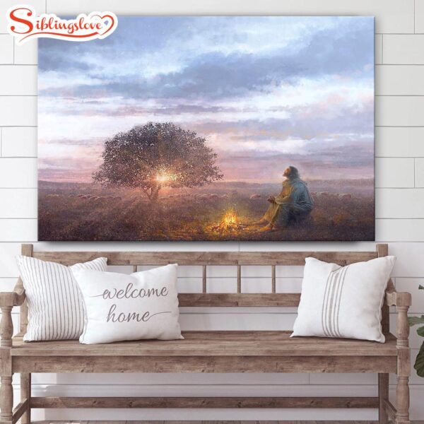 The Light Of Life Canvas Wall Art Jesus Picture Christian Wall Decor