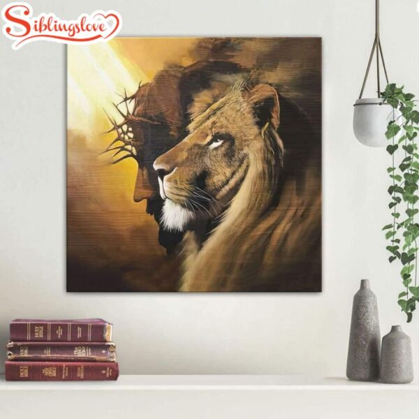 The Lion Of Judah Jesus Christ Canvas Wall Art