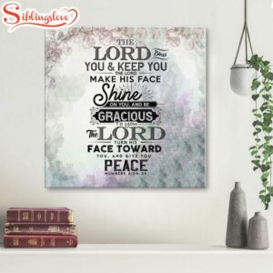 The Lord Bless You And Keep You Numbers 624 26 Canvas Wall Art