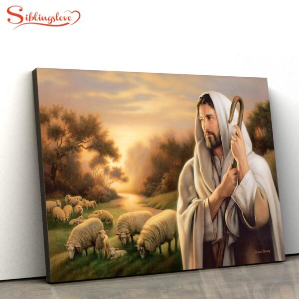 The Lord Is My Shepherd Canvas Picture Jesus Christ Canvas Art