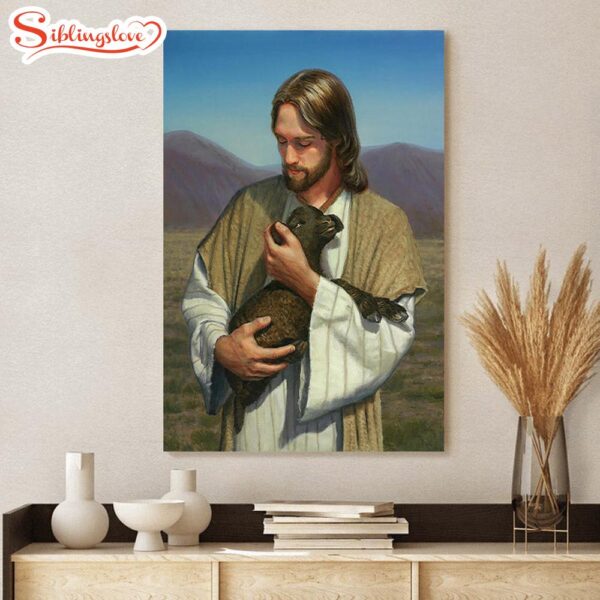 The Lost Lamb Canvas Wall Art Jesus Canvas Pictures