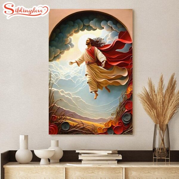 The Redeemer Victory Jesus Christ Second Coming In Red Jesus Canvas Art