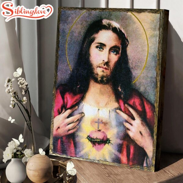 The Sacred Heart Of Jesus Canvas Wall Art