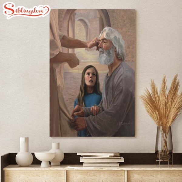 Through The Eyes Of A Child Canvas Wall Art Jesus Canvas Pictures Christian Canvas Wall Art