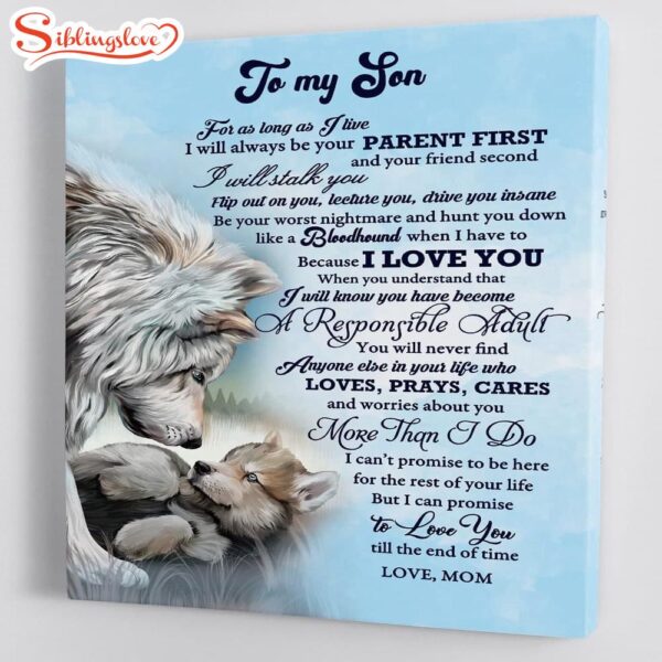 To My Son Canvas Wall Art Gift For Son From Mom Framed Canvas 43