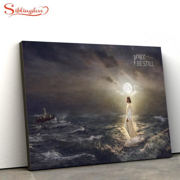 To The Rescue Peace Be Still Canvas Picture Jesus Canvas Wall Art