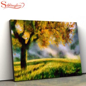 Tree Nature Painting Canvas Wall…