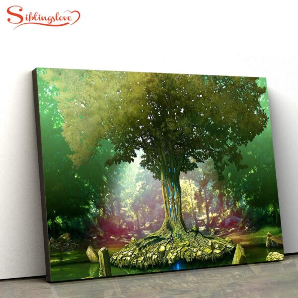 Tree Of Life Picture Jesus Canvas Wall Art