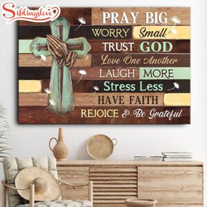 Trust God Laugh More Canvas…