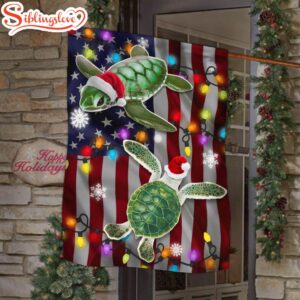 Turtle Christmas Merry Christmas House And Garden Flag Decor