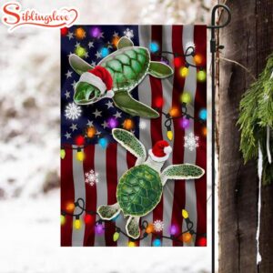 Turtle Christmas Merry Christmas House And Garden Flag Decor