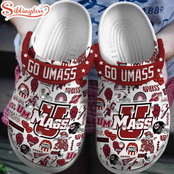 UMass Minutemen NCAA Sport Clogs Shoes Comfortable For Men Women