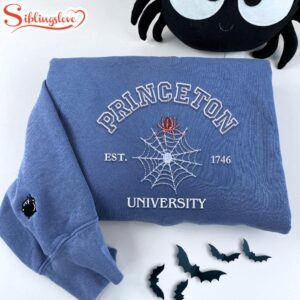 University Spiderweb Halloween Embroidered Sweatshirt…