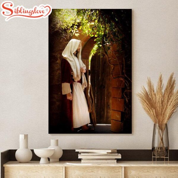 Unto Him That Knocketh Canvas Wall Art