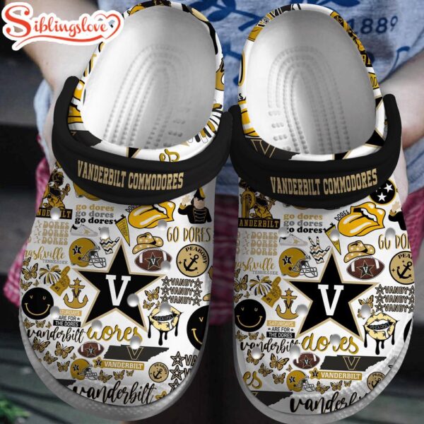 Vanderbilt Commodores NCAA Sport Clogs Shoes Comfortable For Men Women