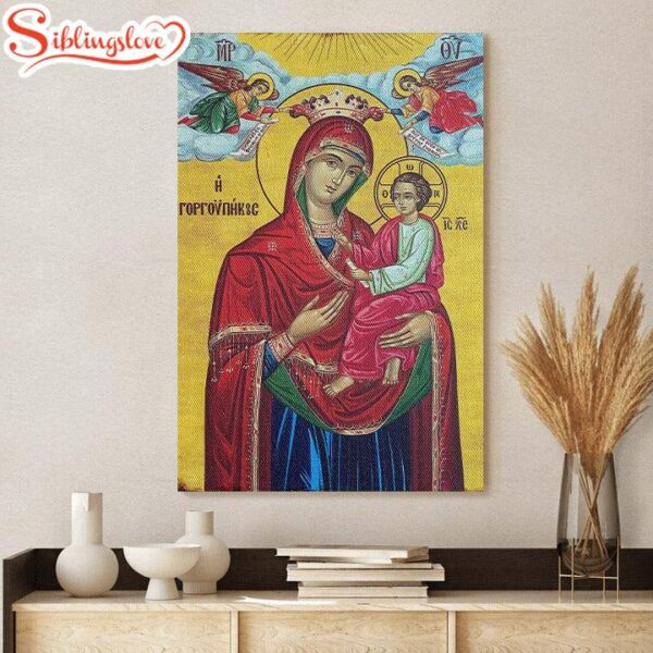 Virgin Mary And Jesus Virgin Mary Canvas Wall Art