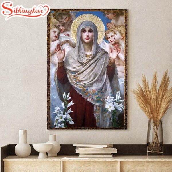 Virgin Mary Jesus Christ Canvas Wall Art 1