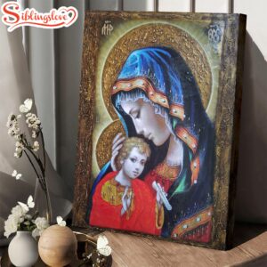 Virgin Mary Madonna Religious Canvas…