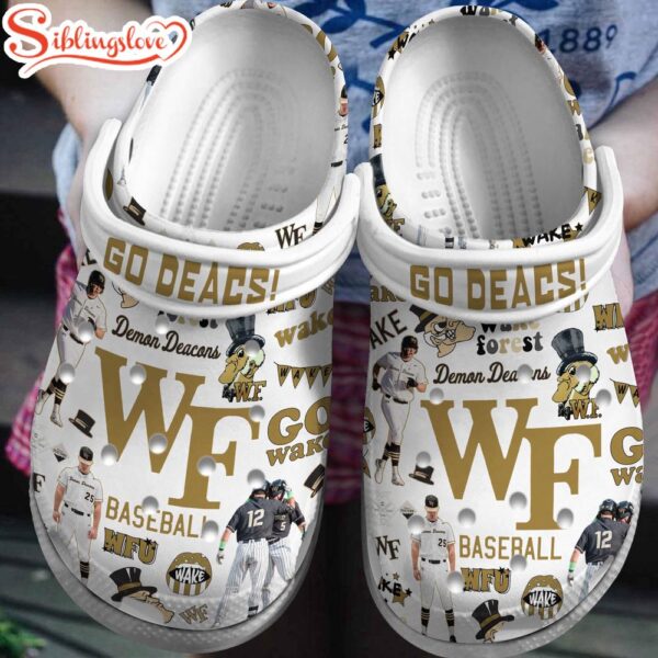 Wake Forest Demon Deacons NCAA Sport Clogs Shoes Comfortable For Men Women