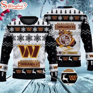 Washington Commanders Hail To The Commanders Christmas Ugly Sweater