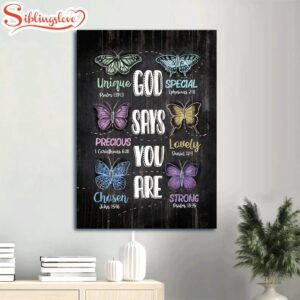 Watercolor Butterflies God Says You…