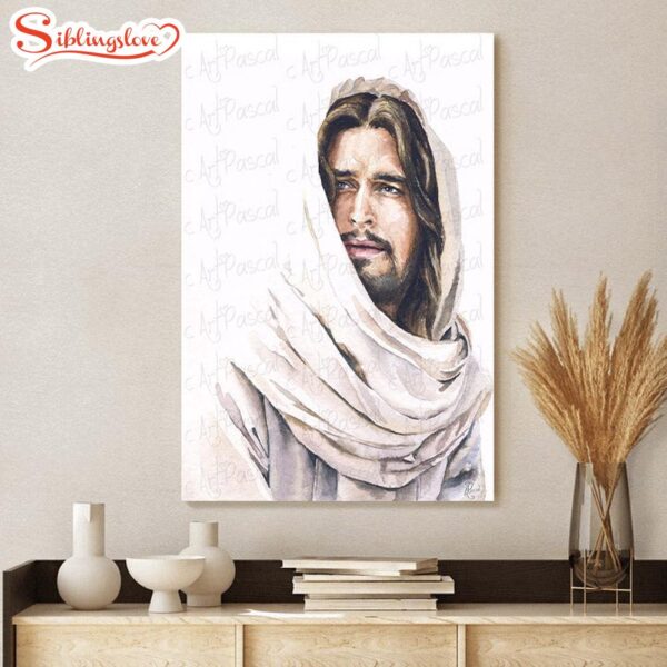 Watercolor Jesus Christ Portrait Jesus Art Christ Painting Jesus Canvas Art