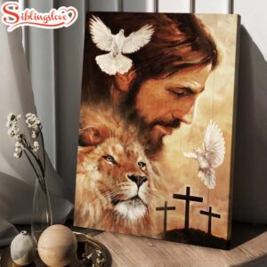 Watercolor Jesus Painting Lion Drawing…