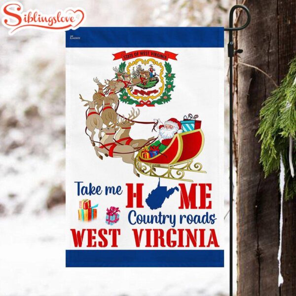 West Virginia Take Me Home Country Roads Garden House Flag Holiday Flag Decor