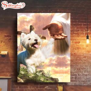 Westie God Hand Canvas Canvas…