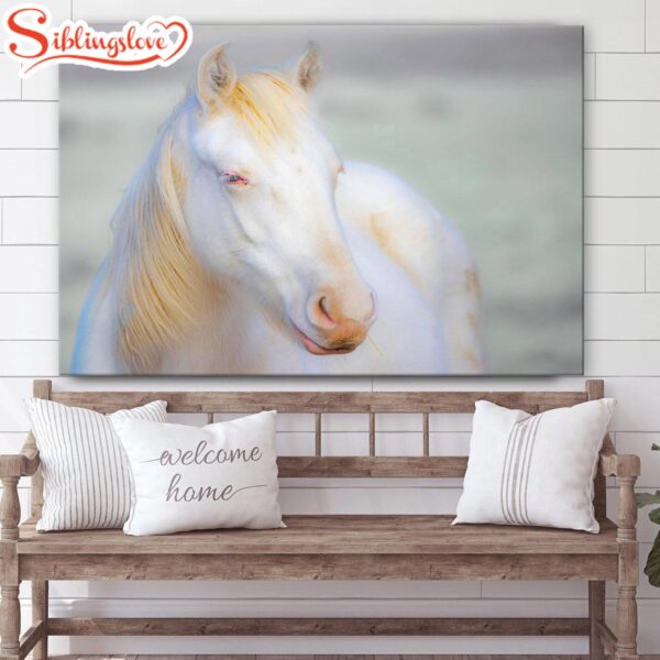 White Horse 2 Canvas Wall Art