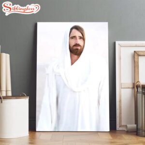 Whited-Out Image Of Jesus Canvas…