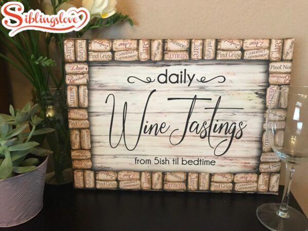 Wine Tastings Daily Canvas Wall Art