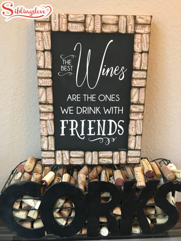 Wine With Friends Canvas Wall Art