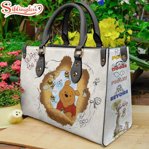 Winnie Pooh Honey Leather Bag, Gift for Her