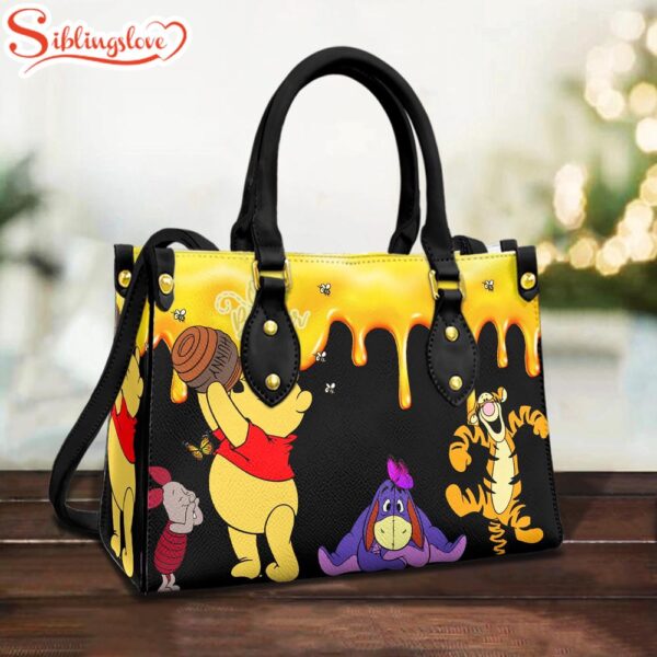 Winnie The Pooh Cartoon Cute Disney Leather Handbag