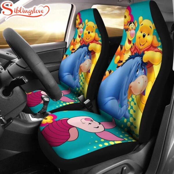 Winnie The Pooh Disney Cartoon Car Seat Cover