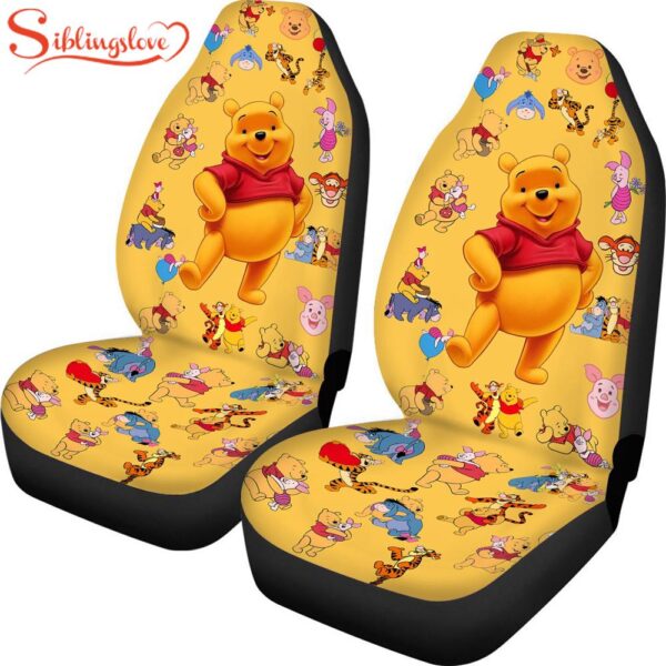 Winnie The Pooh Disney Pattern Car Seat Cover Decor For Car