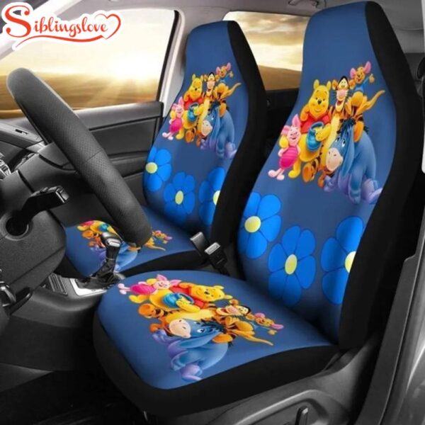 Winnie The Pooh Friends Car Seat Cover Decor For Car