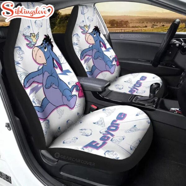 Winnie The Pooh Love Eeyore Donkey Car Seat Cover Decor For Car