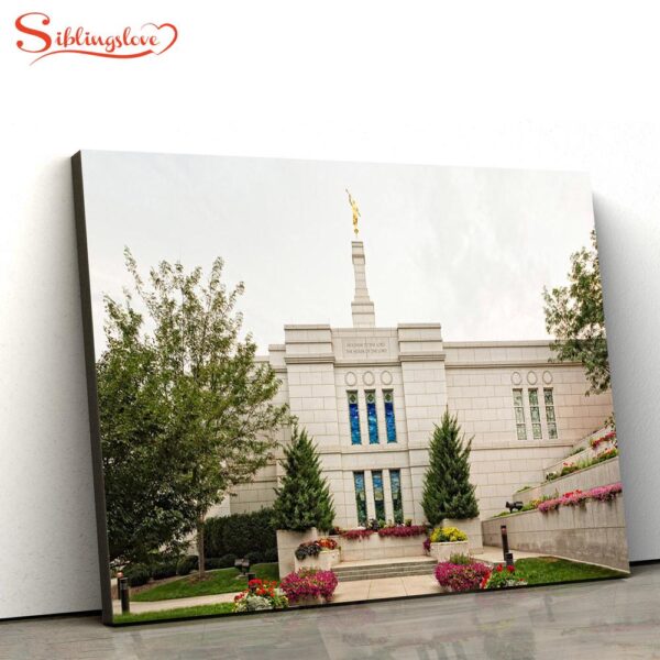 Winter Quarters Temple Flowering Wall Canvas Wall Art Jesus Christ Picture Canvas