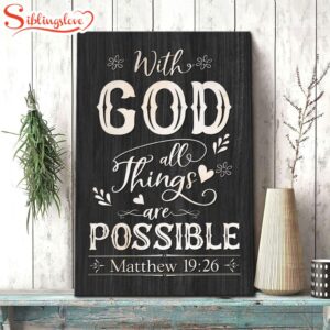 With God All Things Are…