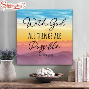 With God All Things Are…